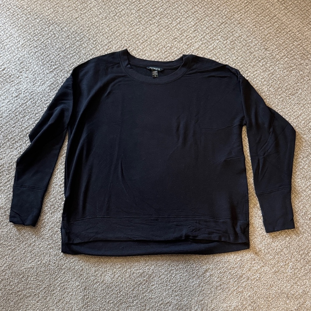 Athleta Costal Luxe Recover Sweatshirt, Black